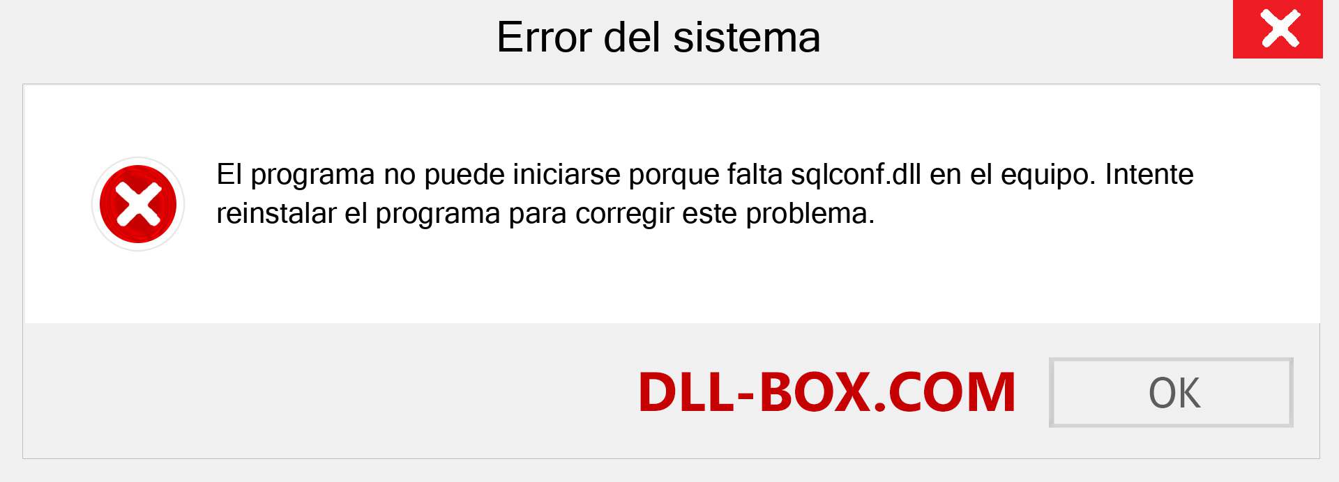 ¿Falta el archivo sqlconf.dll ?. Descargar para Windows 7, 8, 10 - Corregir sqlconf dll Missing Error en Windows, fotos, imágenes